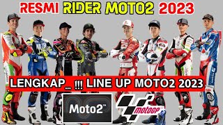 Line up Moto2 2023  Rider Moto2 2023  Pembalap Moto2 2023  MotoGP 2023  MotoGP Hari ini [upl. by Queston440]