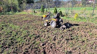 700 mp Frezati cu ProGARDEN Campo T18618 Minitractor 4x4 18CP benzina [upl. by Ettezzus]