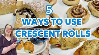 5 ✨AMAZING✨ PILLSBURY CRESCENT ROLL RECIPES  EASY CINNAMON ROLLS  HOLIDAY FINGER FOOD [upl. by Vijnas764]