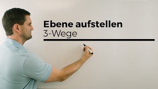 Ebene aufstellen mittels 3 Punkte PunktGerade GeradeGerade  Mathe by Daniel Jung [upl. by Travus163]