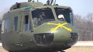 Restored Vietnam UH1H Huey Helicopter First Flights [upl. by Dadelos51]