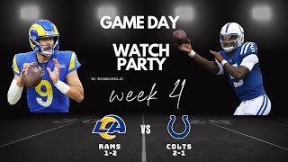 Rams vs Colts LIVE Watch Party  NFL WEEK 4 [upl. by Cown]