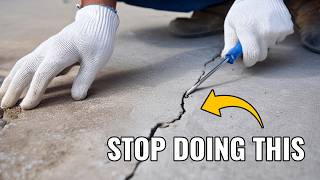 How to Fix Cracks in My Concrete A DIY Guide [upl. by Ellehcyar]