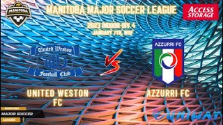 January 7th WSF Div 4 United Weston FC vs Azzurri FC [upl. by Emmit55]