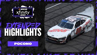 NASCAR Official Extended Highlights  NASCAR Xfinity Series from Pocono [upl. by Antipas515]