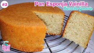 Pan esponja sabor vainilla  sponge cake  Bizcocho Genovés [upl. by Niela494]