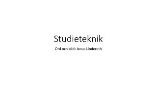 Studieteknik i högre utbildning [upl. by Alahs897]