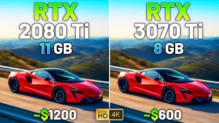 10 Games on RTX 2080 Ti vs RTX 3070 Ti in 2023  4K [upl. by Tioneb]