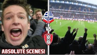 BOLTON vs ROTHERHAM VLOG  ABSOLUTE SCENES [upl. by Rutger]