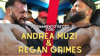 Allenamento petto con ANDREA MUZI amp REGAN GRIMES [upl. by Lanae]