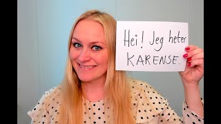 Video 959 Presentasjon A1 Hei Jeg heter Karense [upl. by Nottus]