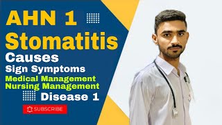 What is Stomatitis causes sign Symptoms medical management nursing management AHN 1 in HindiUrdu [upl. by Ajssatan888]