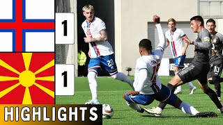 Faroe Islands Vs North Macedonia 11  EXTENDED HIGHLIGHTS  UEFA Nations League [upl. by Christis3]