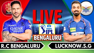 IPL 2024 Live RCB vs LGS Live Match  IPL Live Score amp Commentary  Bangalore vs Lucknow Live Match [upl. by Phedra796]