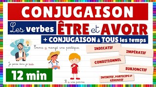 Conjugaison  les verbes être et avoir  leur conjugaison à tous les temps [upl. by Chatterjee609]