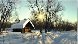 Relájate con Paisajes Nevados Montañas Casas Cubiertas de Nieve y Música Suave [upl. by Melanie]