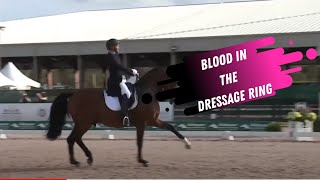 Dressage Disaster Blood In The Dressage Ring [upl. by Anileve765]