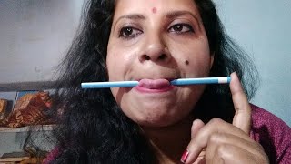 pencil biting challenge video new challenge videomust rewuest video👄👄🤑🤑 [upl. by Annaert]