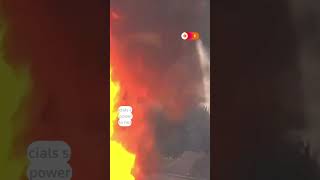 Massive pipeline fire in La Porte Texas sparks evacuations [upl. by Ettenuj769]