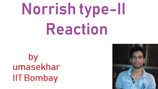 Norrish typeII Reaction [upl. by Fabriane]