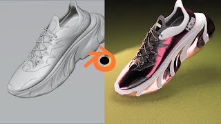 Blender 3d Shoe Modeling Tutorial [upl. by Ellehcan682]