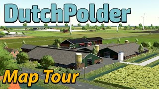 TOP MAP FOR PIG FARMERS 🐷  DUTCHPOLDER MAP TOUR  FS22 🚜  GRAINMAN TRAVELS ✈️ [upl. by Aia]