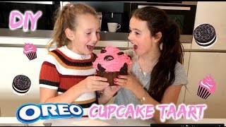 MEGA OREO CUPCAKE TAART BAKKEN DIY [upl. by Ivel]