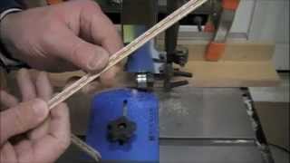 Woodworking  How to Cut Veneer of Custom Wood Inlay Banding  Online Project amp Skills Tutorial [upl. by Tamas]