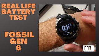 Fossil Gen 6 Real Life Battery Test [upl. by Marie]