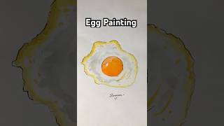 Watercolor Egg Painting  Broken Egg Paint painting eggpainting egg foodart foodillustration [upl. by Brotherson741]