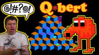 QBERT NES Nintendo Arcade Video Game Review S2E06  The Irate Gamer [upl. by Enneiluj]