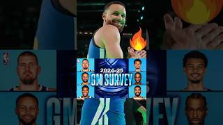 Stephen Curry Best Leader Clutch Player amp Shooter in NBA  GM Survey 2024 shorts stephencurry [upl. by Enyehc]