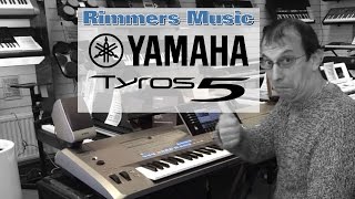 Yamaha Tyros5 Keyboard  Rimmers Music [upl. by Gnauq]