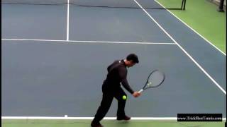 Trick Shot Tennis Legal or Illegal CHALLENGE [upl. by Axia278]