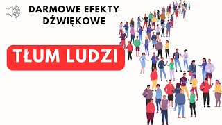 Odgłos tłumu  gwar ludzi  hałas ludzi dźwięki [upl. by Kurland746]