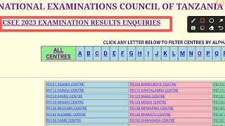 NECTA MATOKEO YA KIDATO CHA NNE CSEE RESULTS 20232024 [upl. by Gwen]