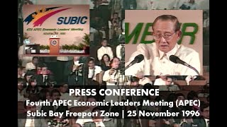 Press Conference  Fourth APEC Economic Leaders Meeting APEC [upl. by Covell]