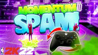 😈 HOW TO MOMENTUM SPAM ON NBA 2K22 ULTIMATE DRIBBLE GOD TUTORIAL HOW TO DO THE MOMENTUM SPAM 2K22 [upl. by Mehitable]