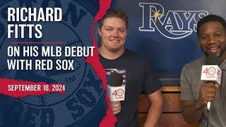 Red Sox Pitcher Richard Fitts On His MLB Debut With Boston [upl. by Anselm]