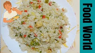 Restaurant Style Chinese fried rice recipe by Food World [upl. by Nol897]