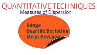 QUARTILE DEVIATIONRANGEBUSINESS STATISTICSRESEARCH METHODOLOGY [upl. by Ahsitauq441]