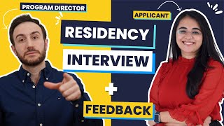 MOCK RESIDENCY INTERVIEW with a Real Applicant  Residency Interview Questions and Answers [upl. by Morton]