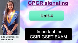 GPCR signaling Cell signaling UNIT4 CSIR NET EXAM [upl. by Mahseh]