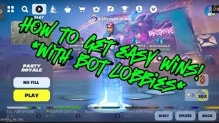 How to get bot lobbies in Fortnite Chapter 5 WORKING ANY SEASON [upl. by Nitram378]