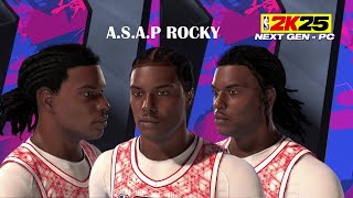 NBA2K25  ASAP ROCKY  FACE CREATION [upl. by Florio]