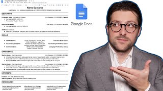 How To Make a Free Resume Template In Google Docs 2024 [upl. by Oicnedurp308]