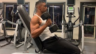 Seated hammer curls to blast your biceps 💪🏾 ✅ [upl. by Bunting796]