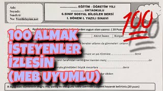 6Sınıf Sosyal Bilgiler 1Dönem 1Yazılı [upl. by Leunammi]