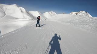 GENNAIO A MONGINEVRO PISTE PERFETTE TANTA NEVE GOPRO HERO 7 BLACK [upl. by Wane851]