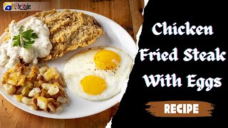 Chicken Fried Steak With Eggs  Easy To Make Chicken Fried Steak  chickenfriedsteak chicken [upl. by Roderich]